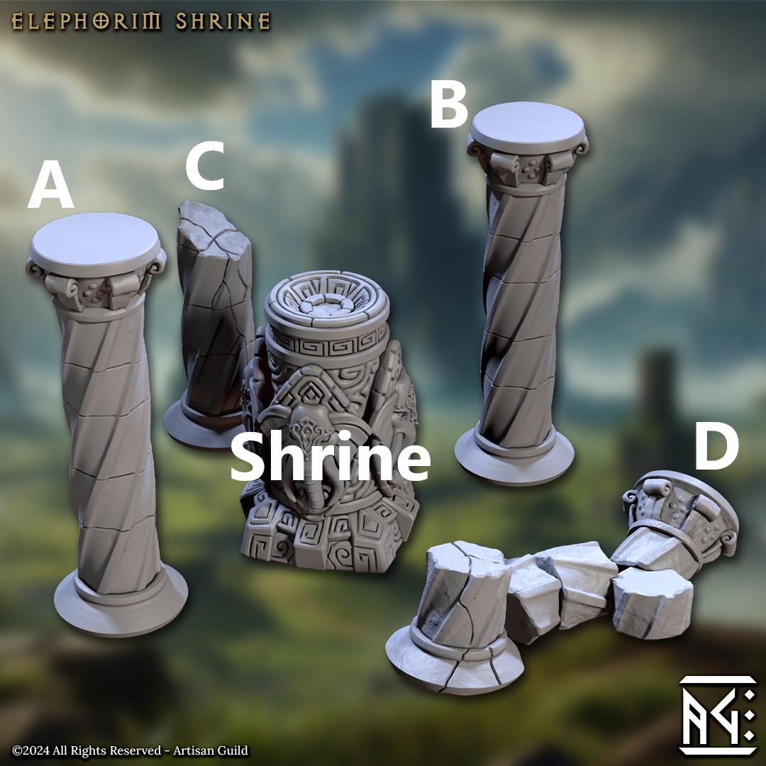 Elephorim Shrine Terrain Set - Artisan Guild