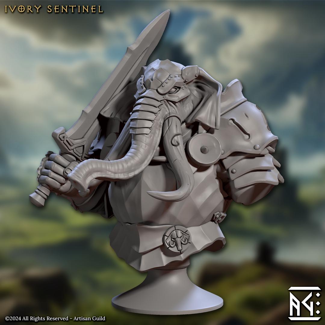 Ivory Sentinel Bust - Artisan Guild