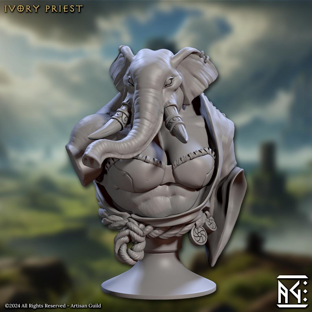 Ivory Priest Bust - Artisan Guild