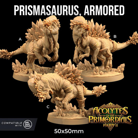 Prismasaurus, Armoured (3 Variants Available) - Dragon Trapper's Lodge