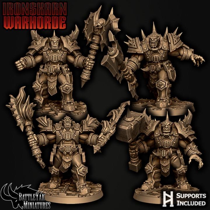 Ironskarn Warforged, Pack B (4 Variants Available) - Battle Yak