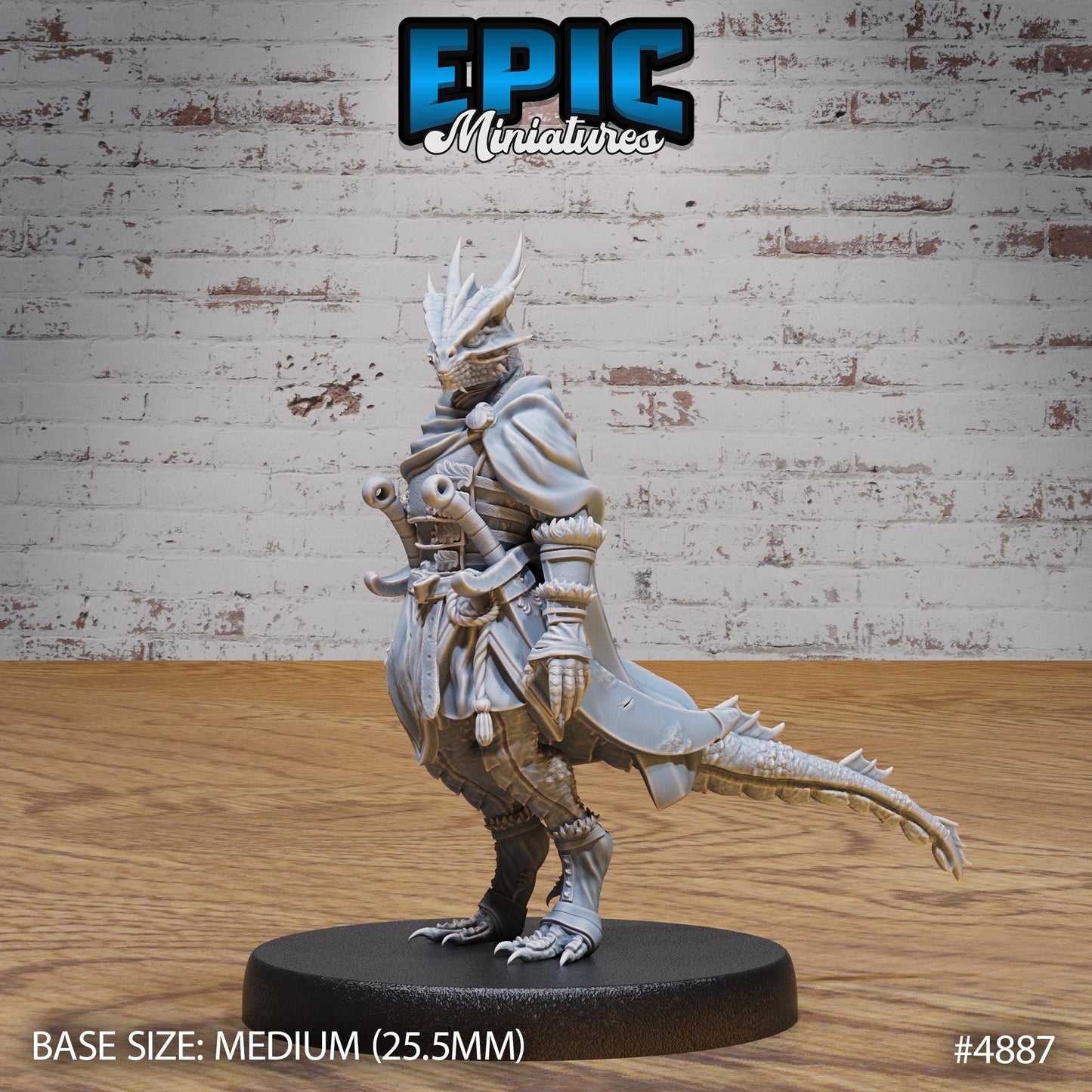 Half Dragon Adventurer (3 Variants Available) - Epic Miniatures