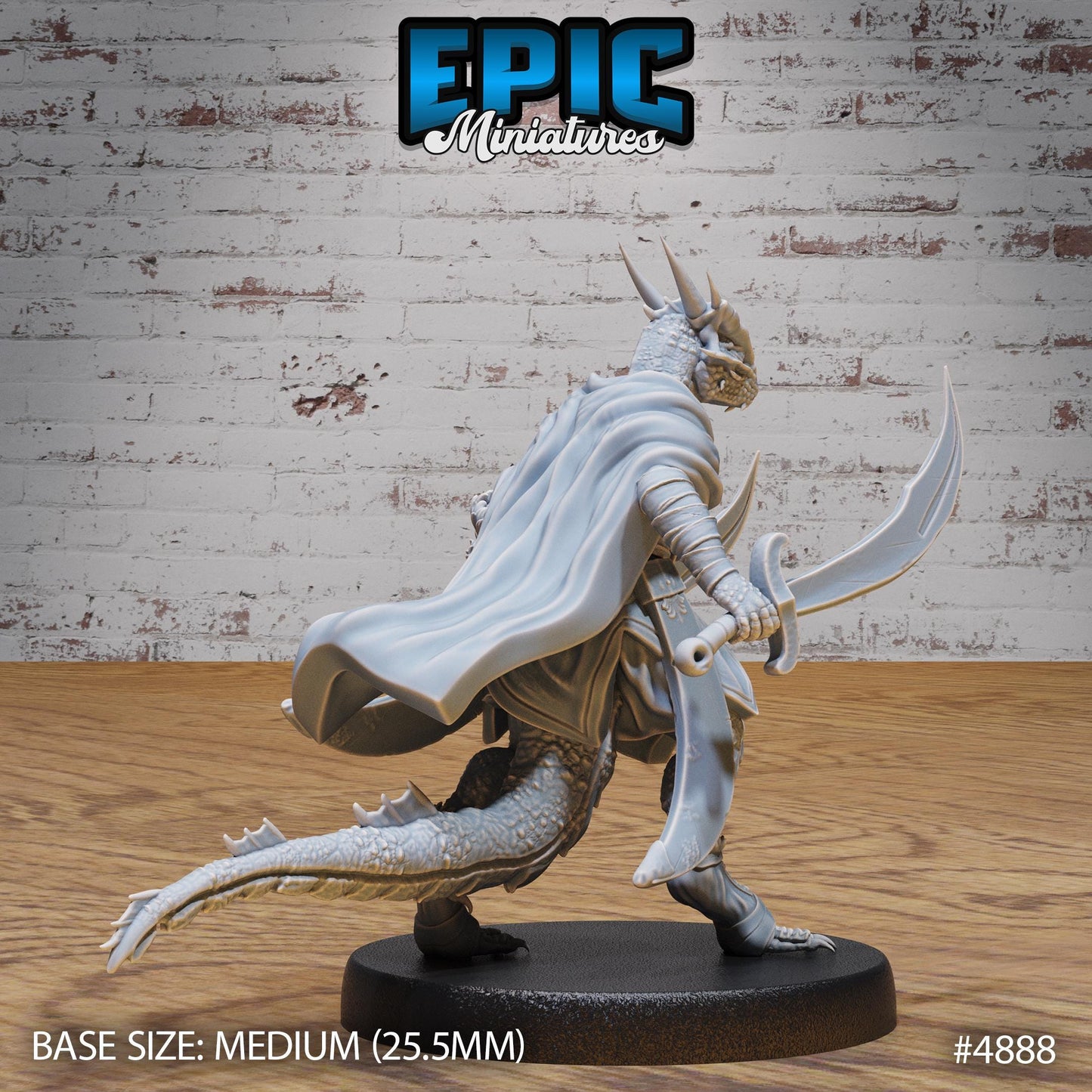 Half Dragon Adventurer (3 Variants Available) - Epic Miniatures
