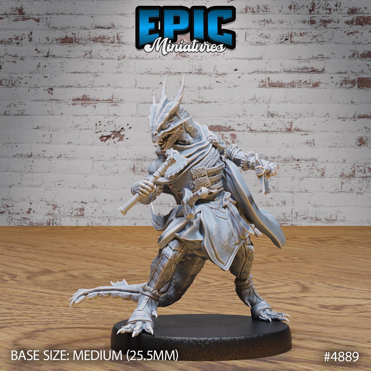 Half Dragon Adventurer (3 Variants Available) - Epic Miniatures