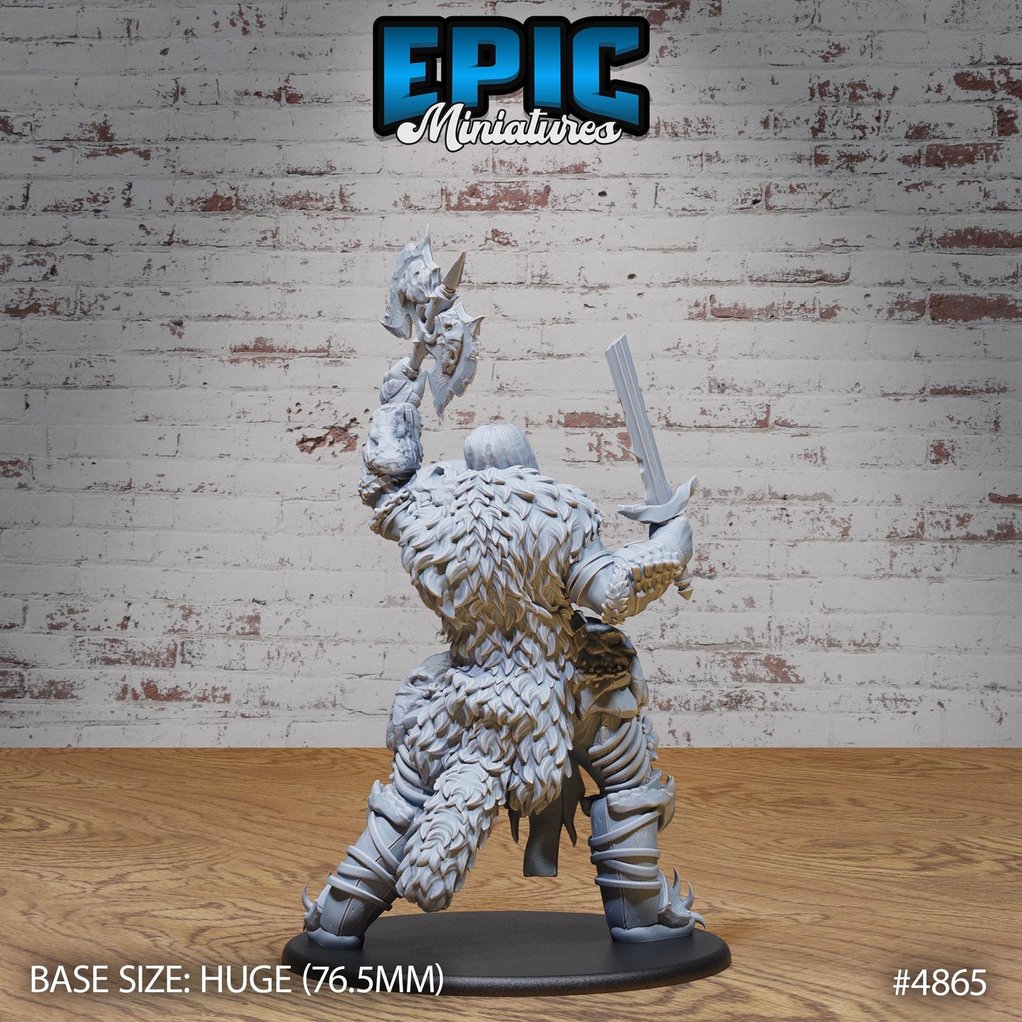 Giant Dragon Hunter (3 Variants Available) - Epic Miniatures