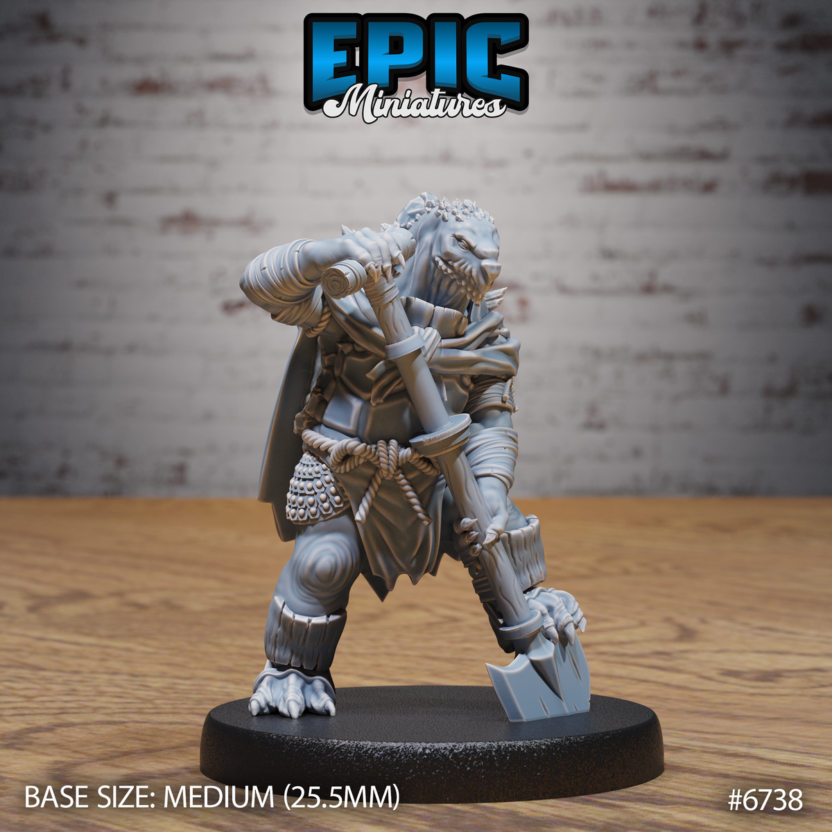 Turtlefolk Grave Robber (3 Variants Available) - Epic Miniatures