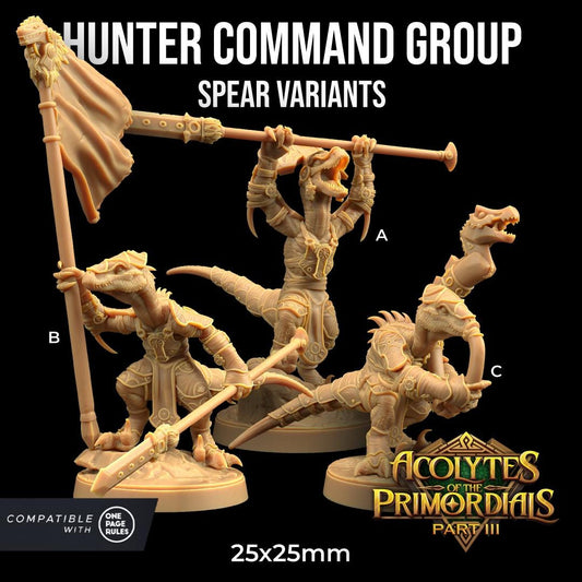 Primordial Hunter Command Group, Spear Squad (3 Variants Available) - Dragon Trapper's Lodge