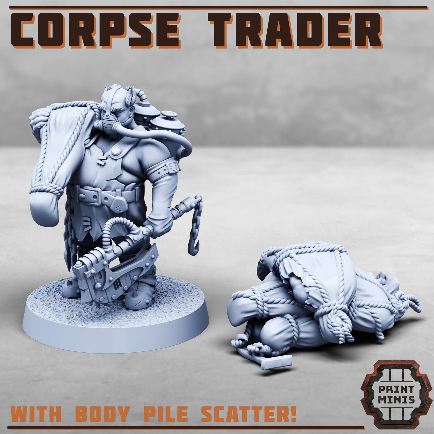 Corpse Trader and Bodies (3 Variants Available) - Print Minis