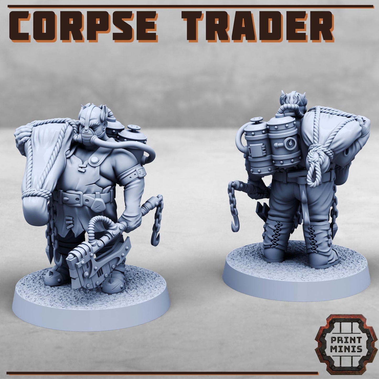 Corpse Trader and Bodies (3 Variants Available) - Print Minis