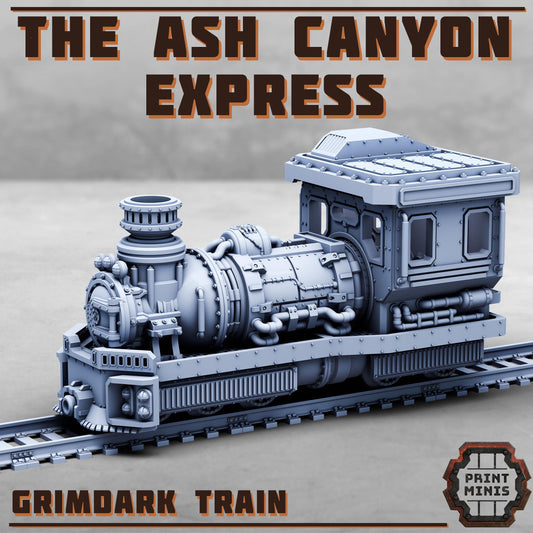 The Ash Canyon Express, Grimdark Train - Print Minis