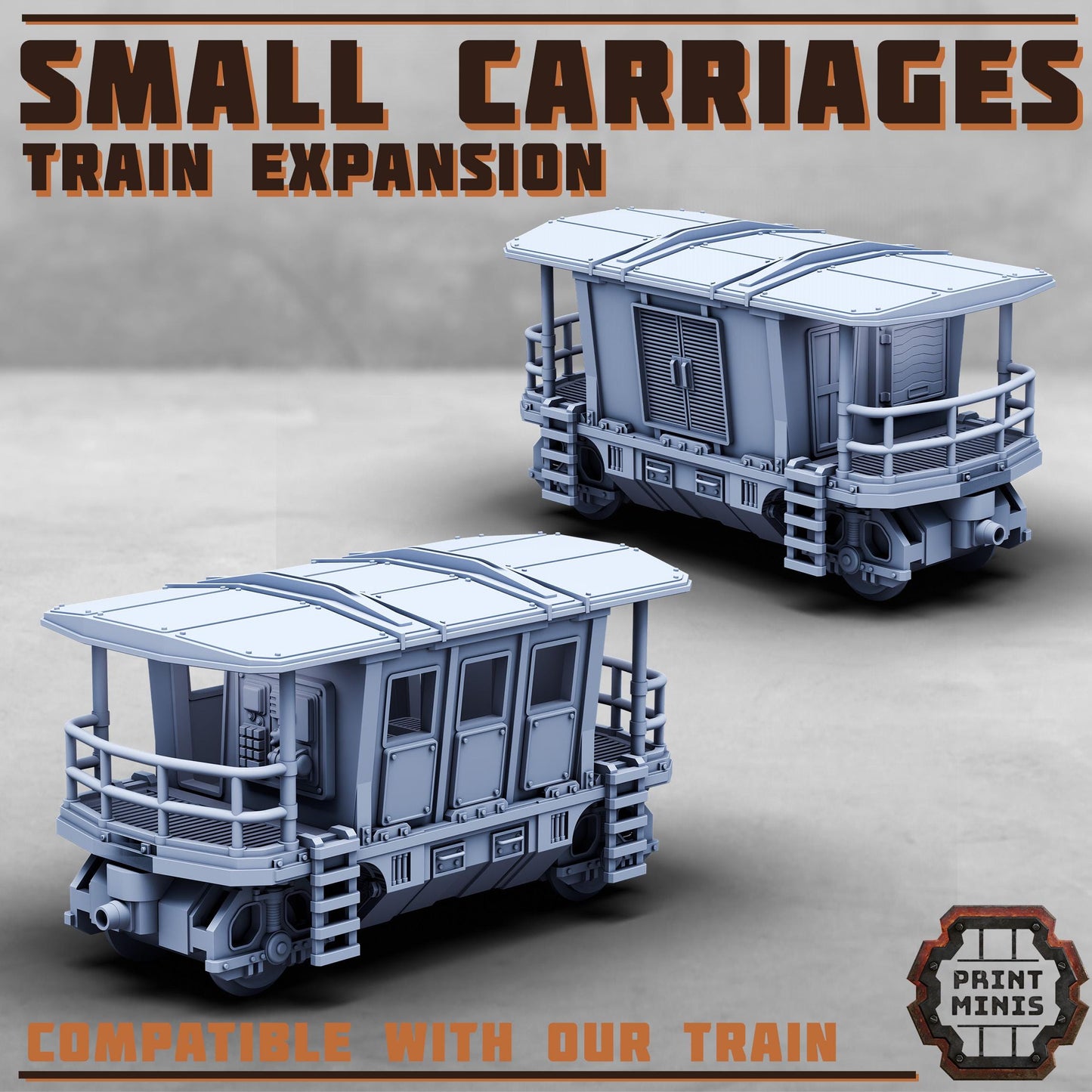 The Ash Canyon Express, Train Carriages - Print Minis