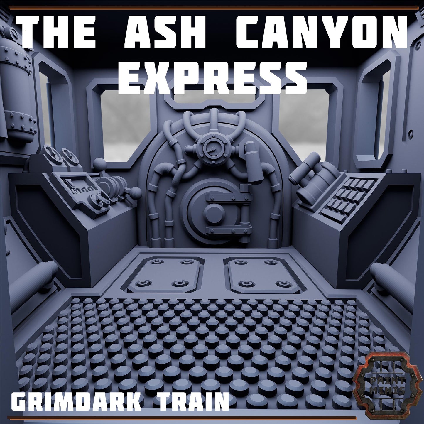 The Ash Canyon Express, Grimdark Train - Print Minis