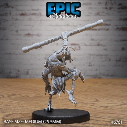 Insectoid Monk, Ant-Folk Fighter (3 Variants Available) - Epic Miniatures