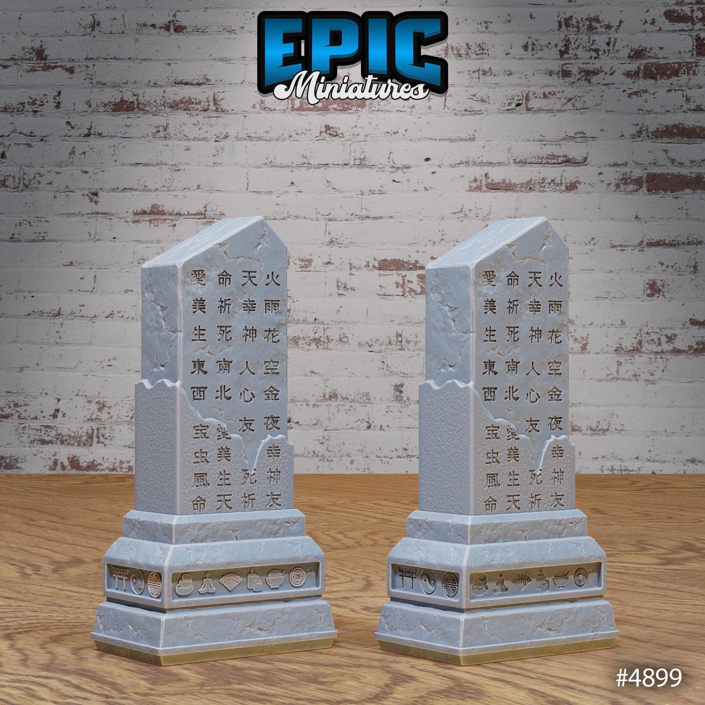 Eastern Temple Statues, Scatter Set (4 Variants Available) - Epic Miniatures