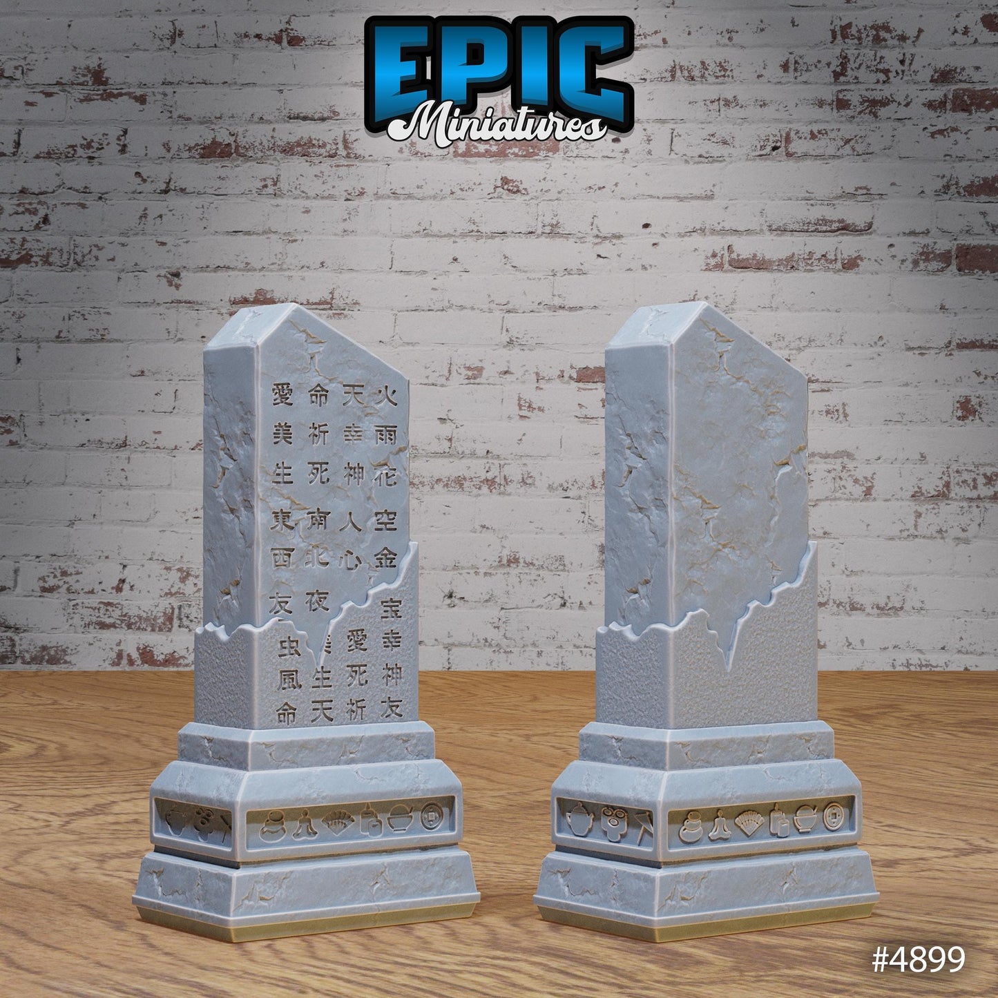 Eastern Temple Statues, Scatter Set (4 Variants Available) - Epic Miniatures