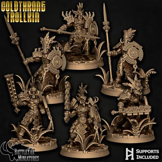 Goldthrone Trollkin, Male Gang (6 Variants Available) - Battle Yak