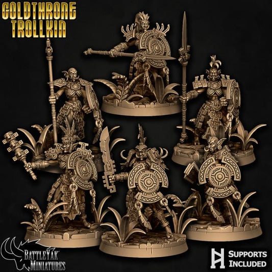 Goldthrone Trollkin, Female Gang (6 Variants Available) - Battle Yak