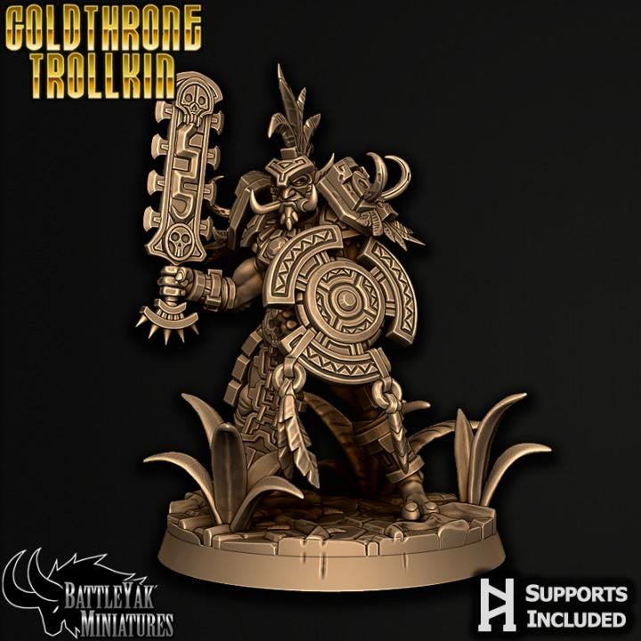 Goldthrone Trollkin, Male Gang (6 Variants Available) - Battle Yak