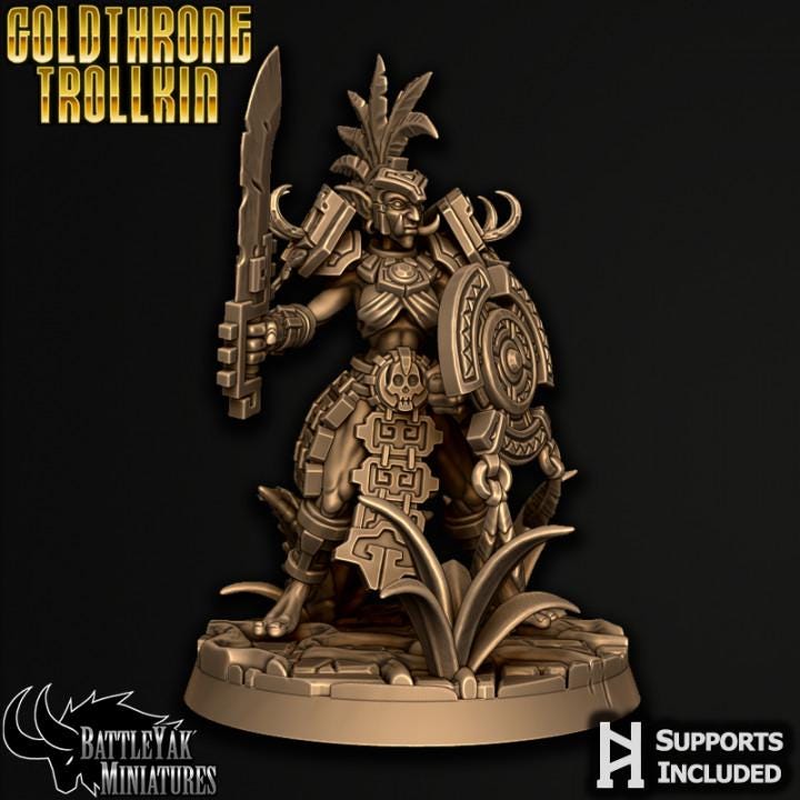 Goldthrone Trollkin, Female Gang (6 Variants Available) - Battle Yak