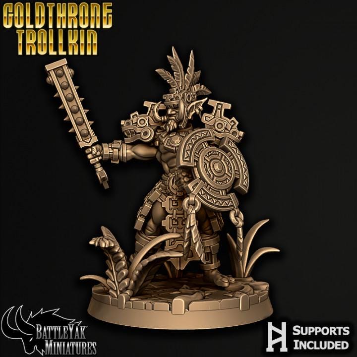 Goldthrone Trollkin, Male Gang (6 Variants Available) - Battle Yak