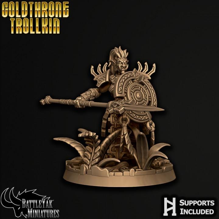 Goldthrone Trollkin, Female Gang (6 Variants Available) - Battle Yak