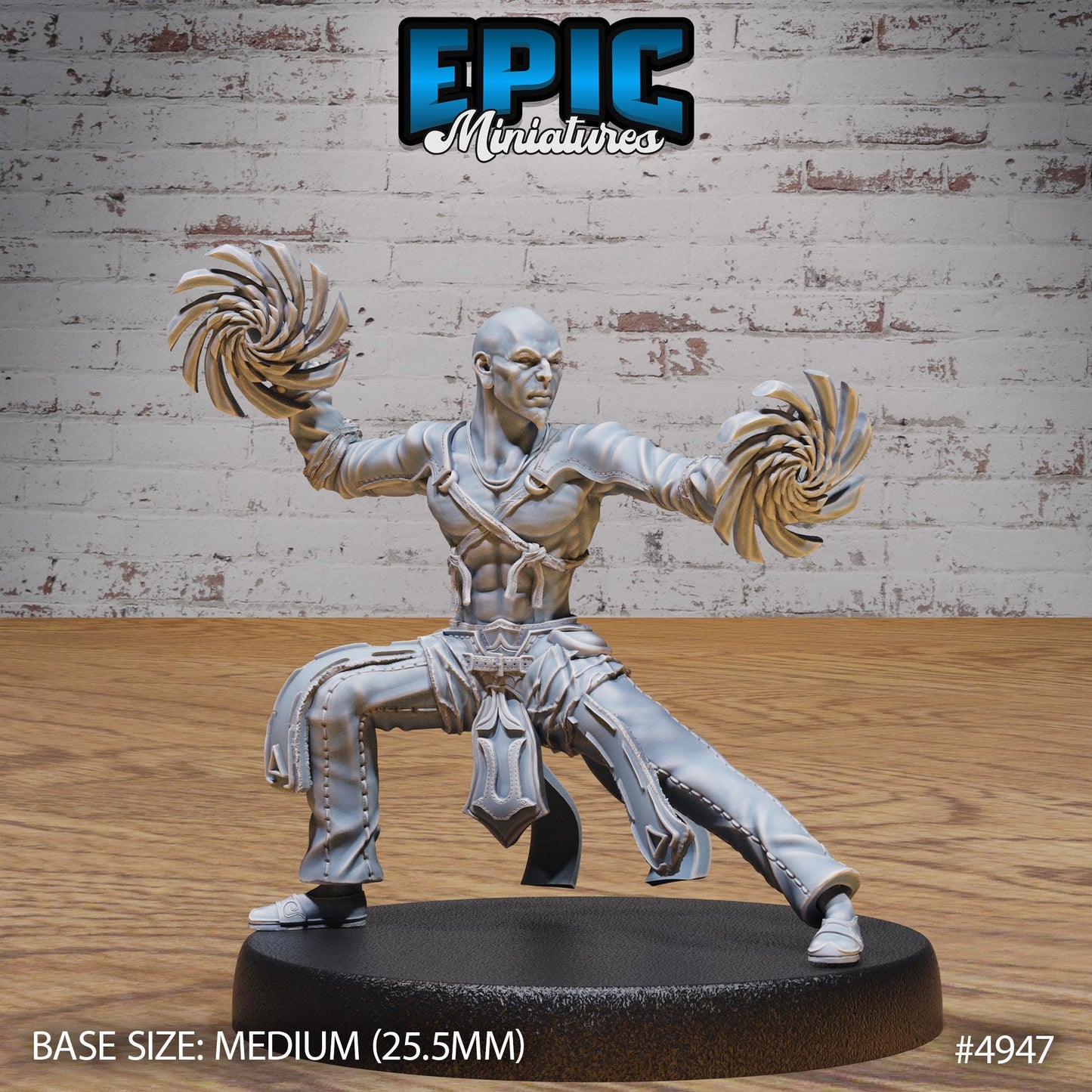 Monk Adventurer Male (3 Variants Available) - Epic Miniatures