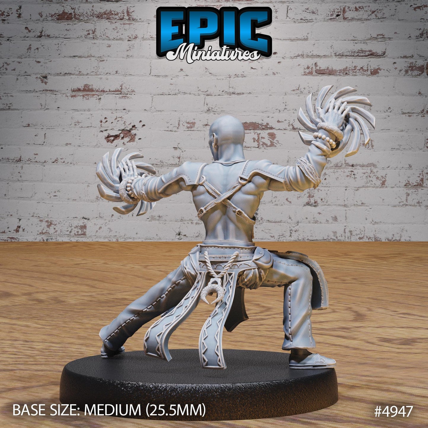 Monk Adventurer Male (3 Variants Available) - Epic Miniatures