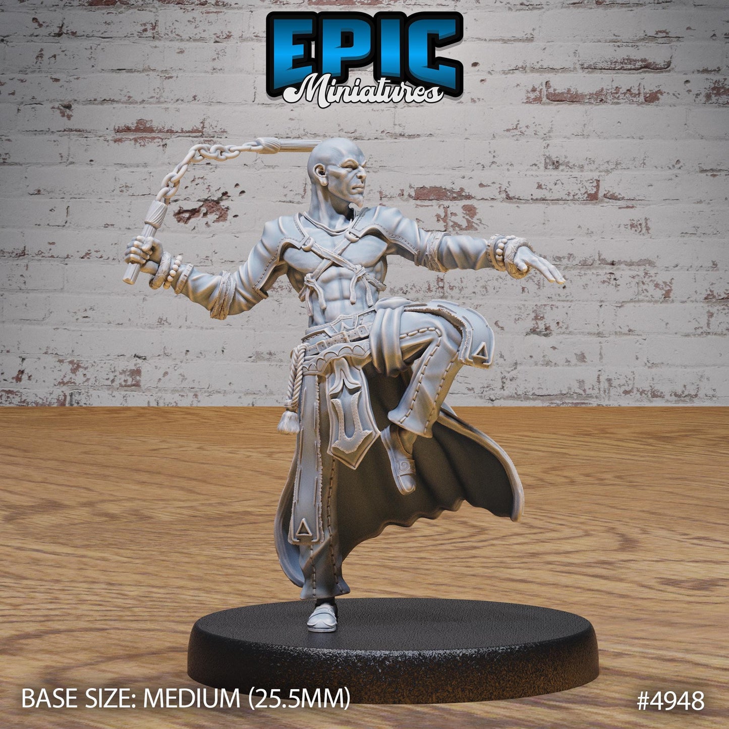 Monk Adventurer Male (3 Variants Available) - Epic Miniatures