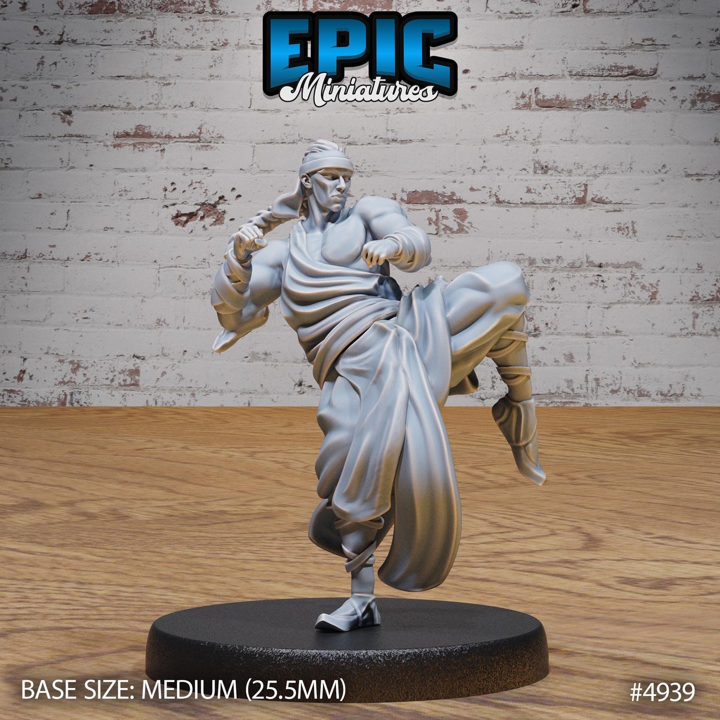 Martial Arts Monk (3 Variants Available) - Epic Miniatures
