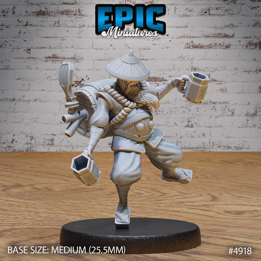 Monk Drunk Master (3 Variants Available) - Epic Miniatures