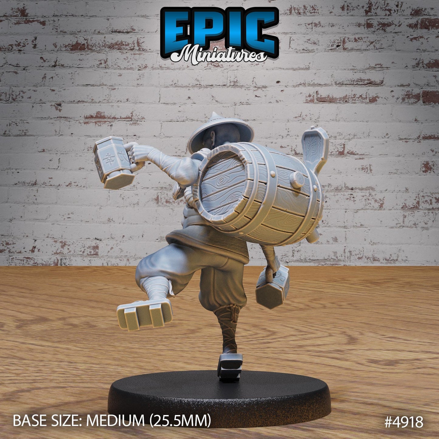 Monk Drunk Master (3 Variants Available) - Epic Miniatures