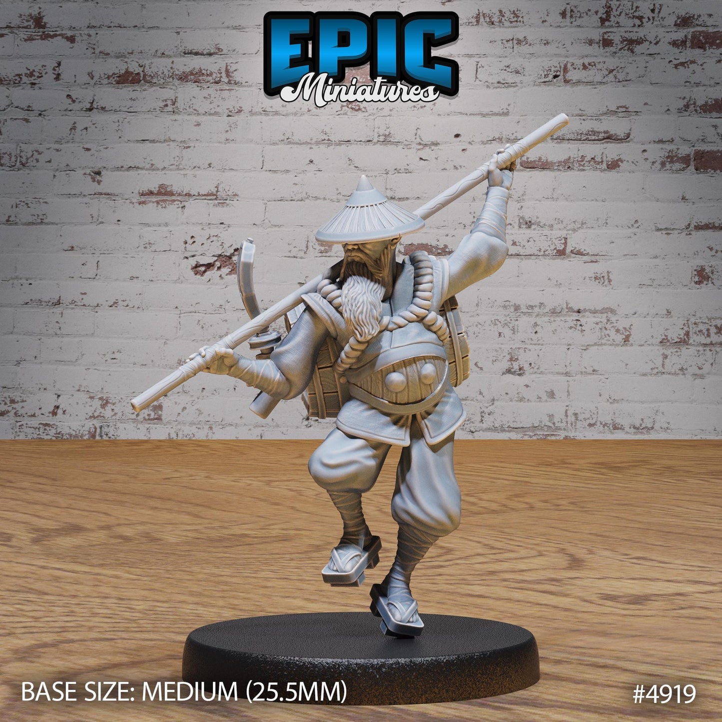 Monk Drunk Master (3 Variants Available) - Epic Miniatures