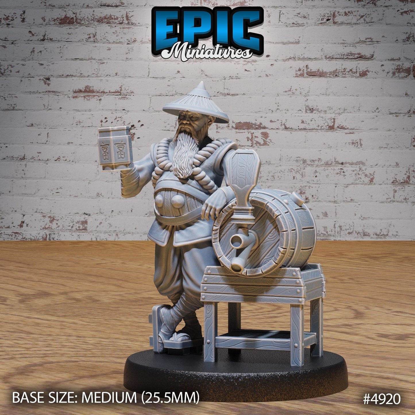 Monk Drunk Master (3 Variants Available) - Epic Miniatures