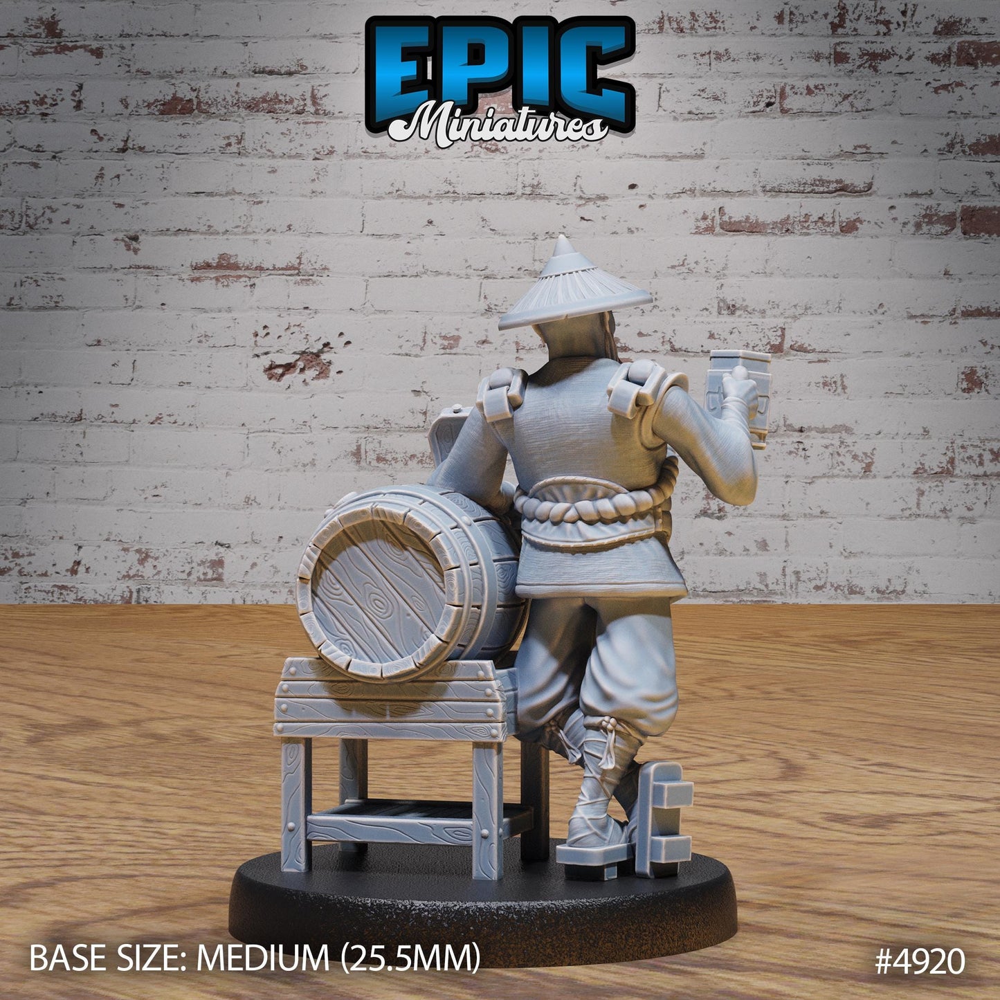 Monk Drunk Master (3 Variants Available) - Epic Miniatures