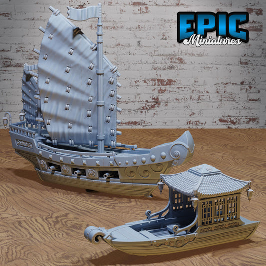 Eastern Boats (2 Variants Available) - Epic Miniatures