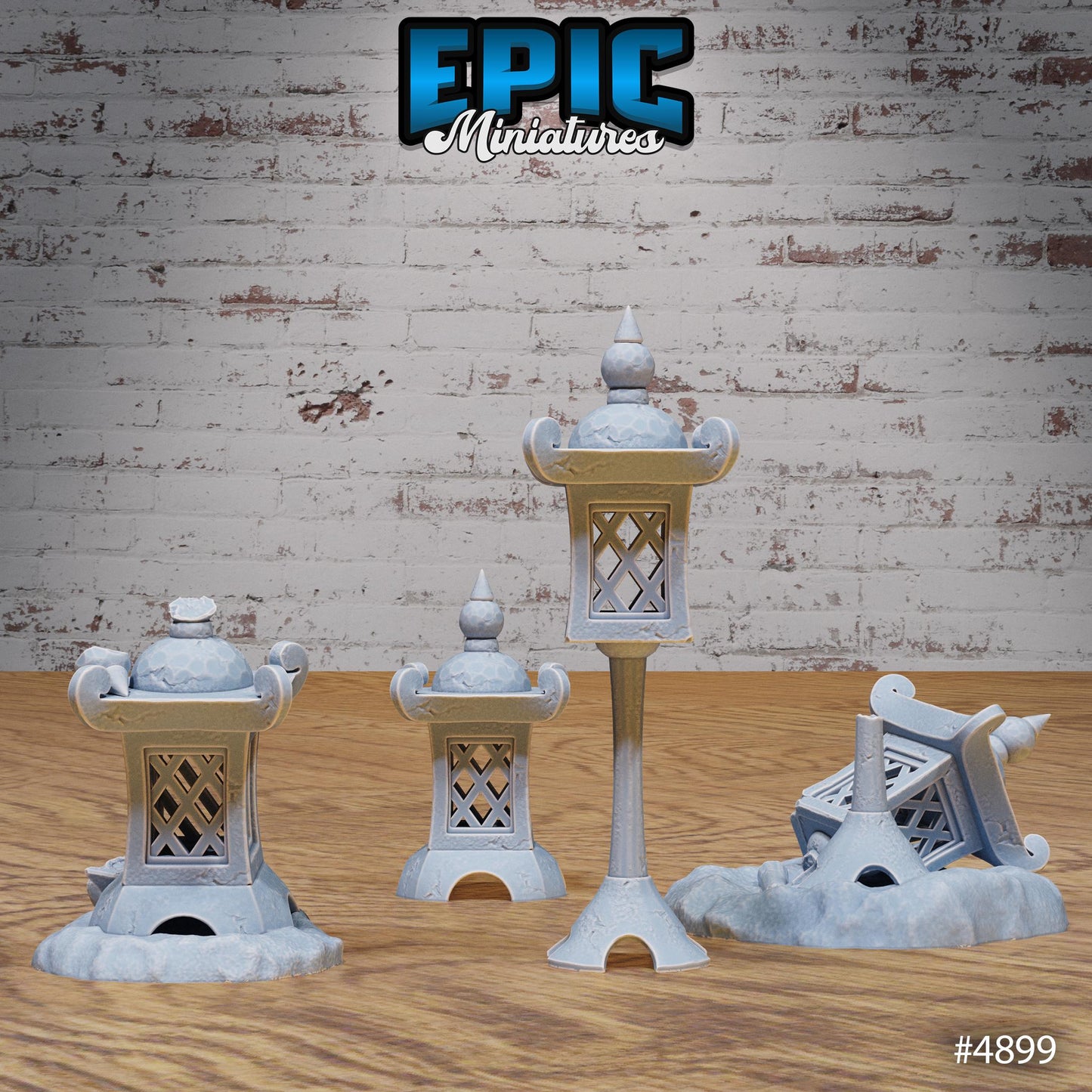Eastern Temple Lamps, Scatter Set (8 Variants Available) - Epic Miniatures