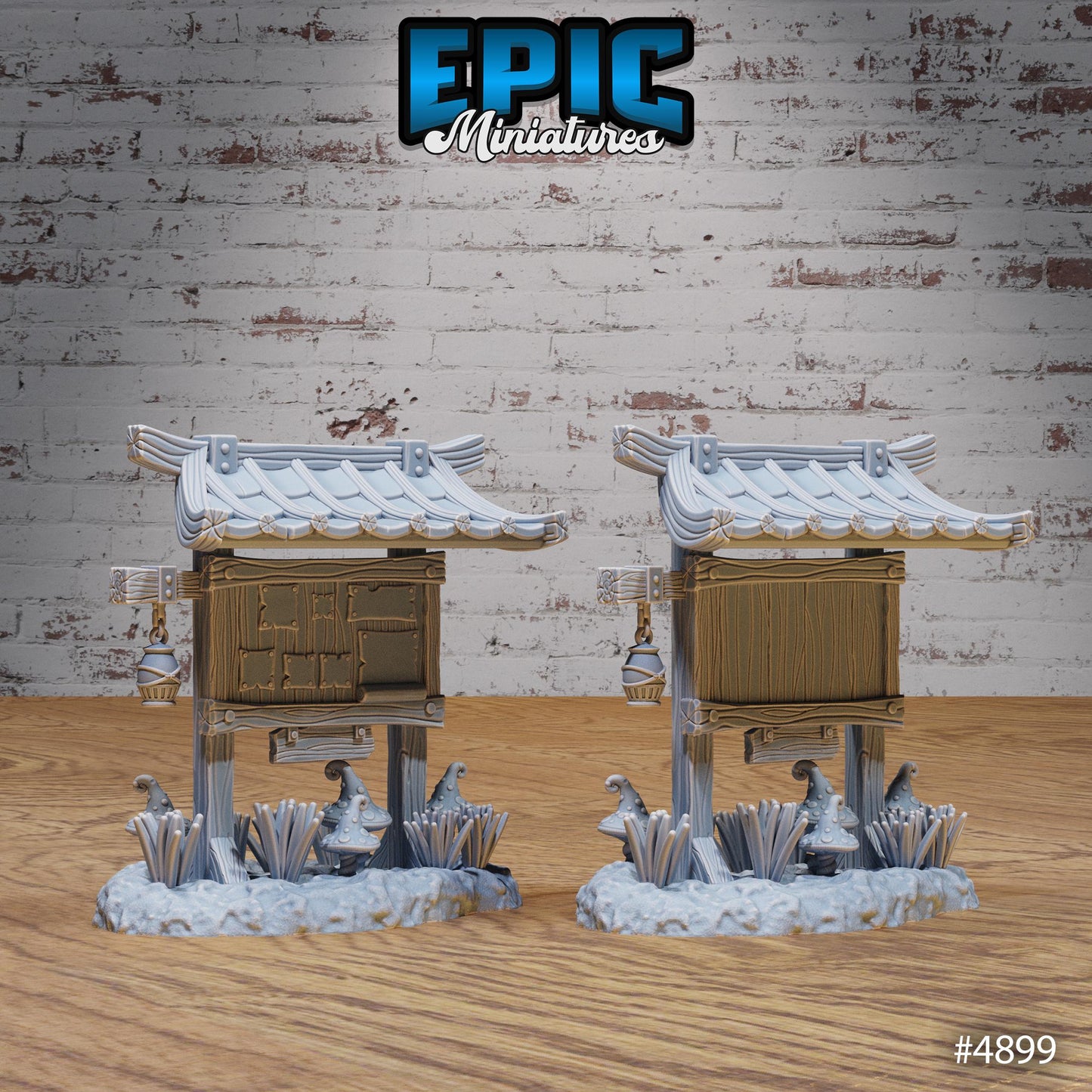 Eastern Temple Adventuring Terrain, Scatter Set (6 Variants Available) - Epic Miniatures
