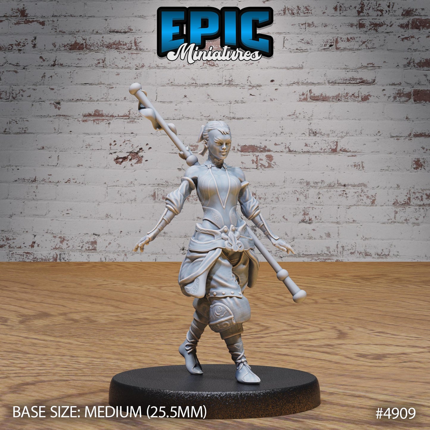Monk Adventurer, Set 2 (3 Variants Available) - Epic Miniatures