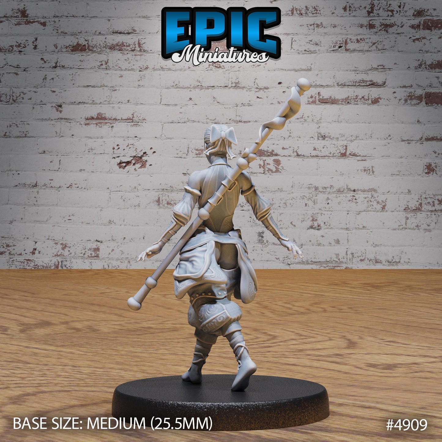 Monk Adventurer, Set 2 (3 Variants Available) - Epic Miniatures