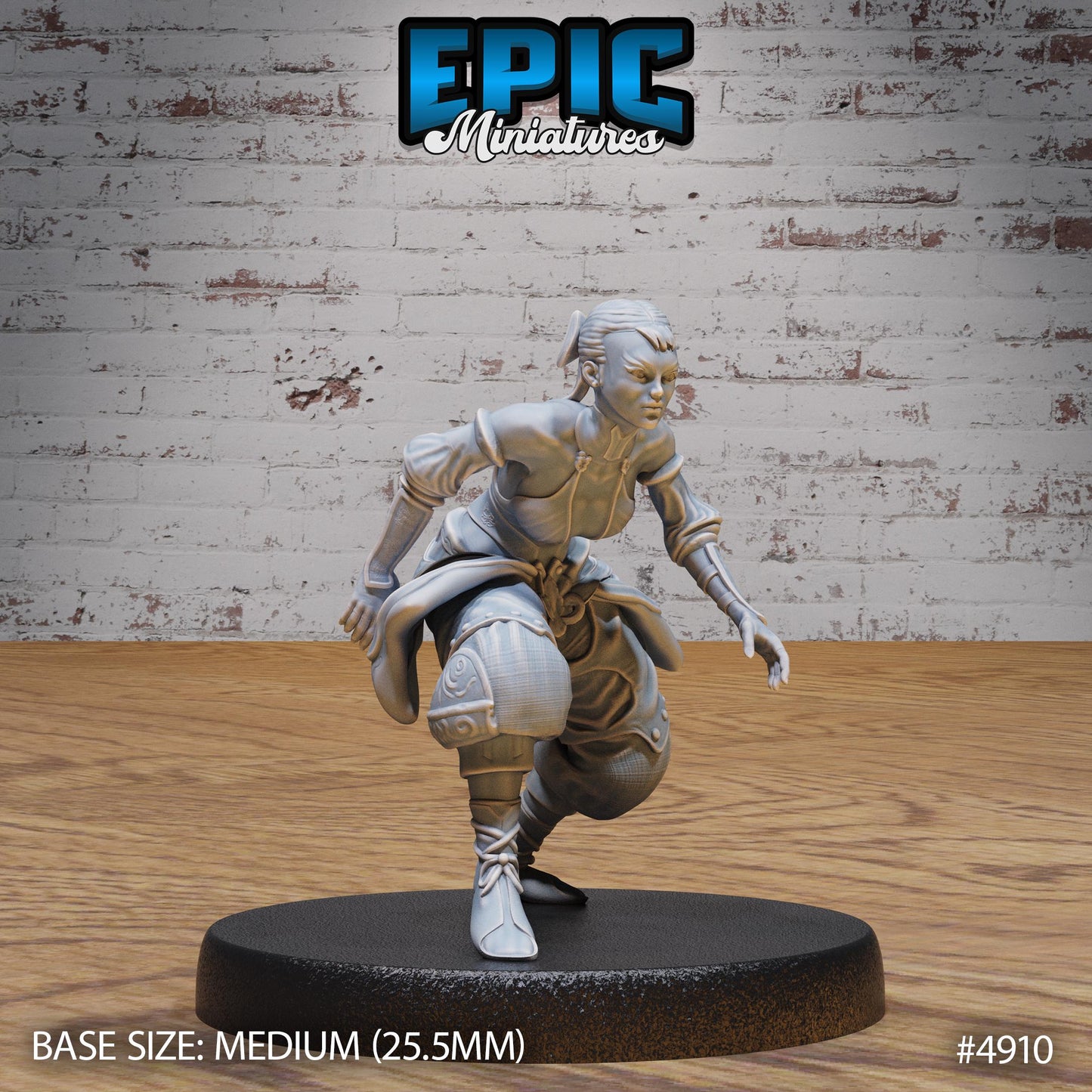 Monk Adventurer, Set 2 (3 Variants Available) - Epic Miniatures