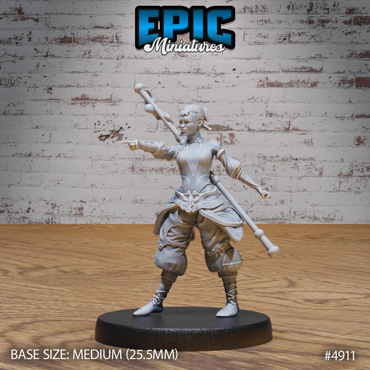 Monk Adventurer, Set 2 (3 Variants Available) - Epic Miniatures