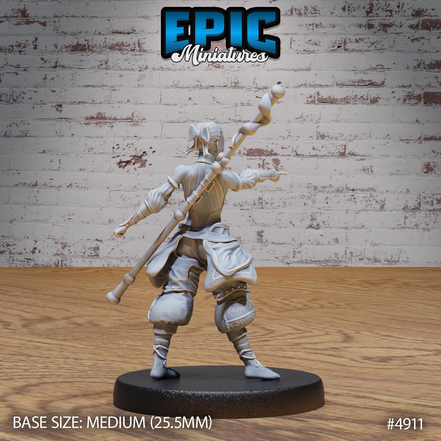 Monk Adventurer, Set 2 (3 Variants Available) - Epic Miniatures