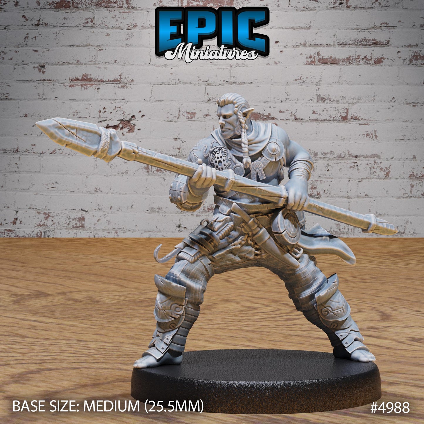 Half Orc Adventurer (3 Variants Available) - Epic Miniatures