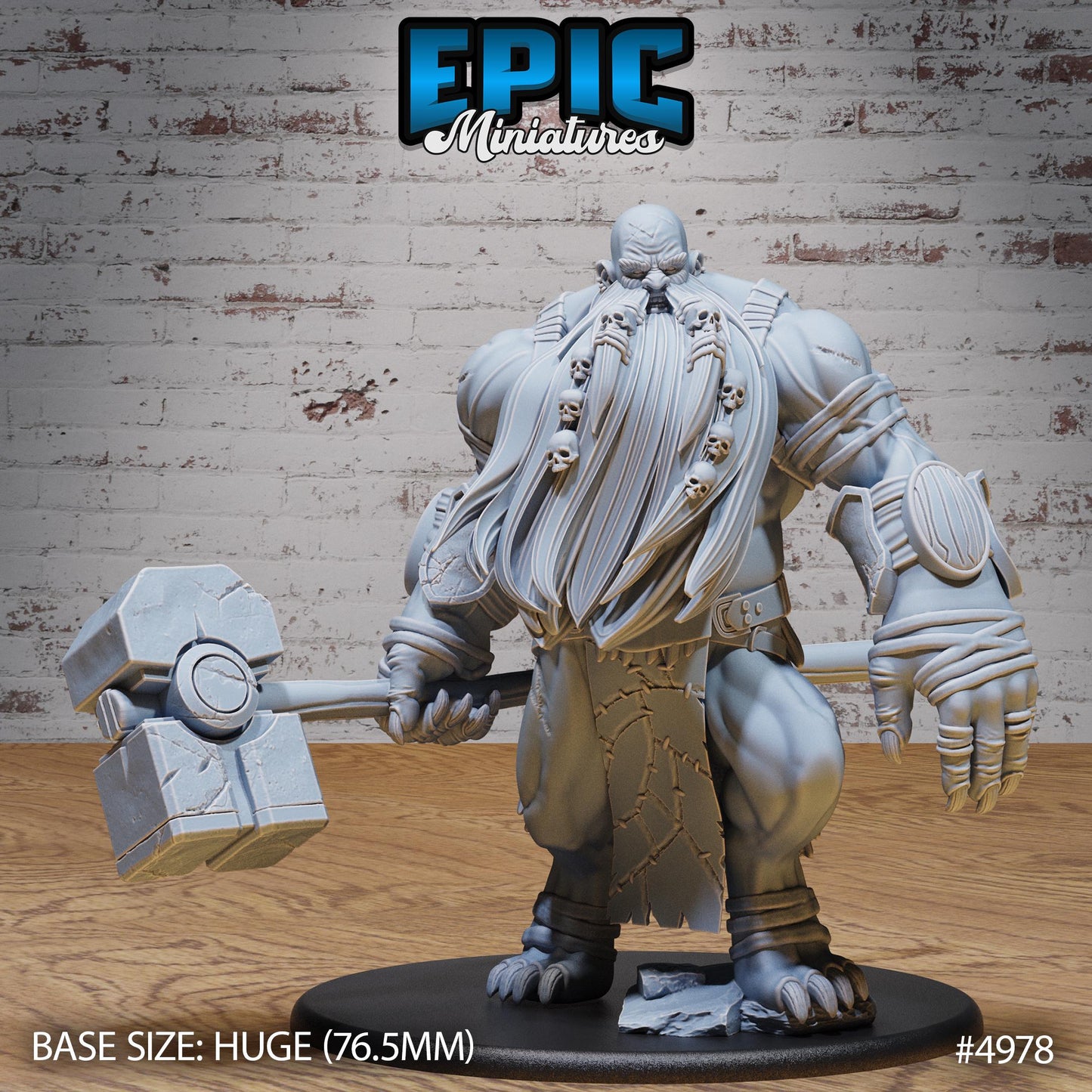Hill Giant Smasher (3 Variants Available) - Epic Miniatures