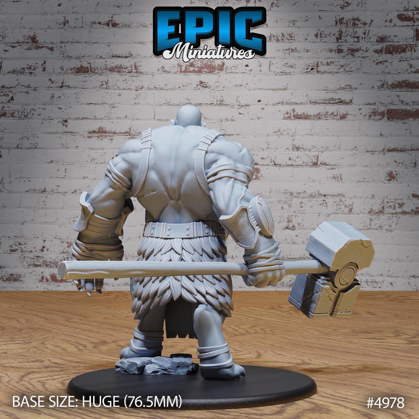 Hill Giant Smasher (3 Variants Available) - Epic Miniatures