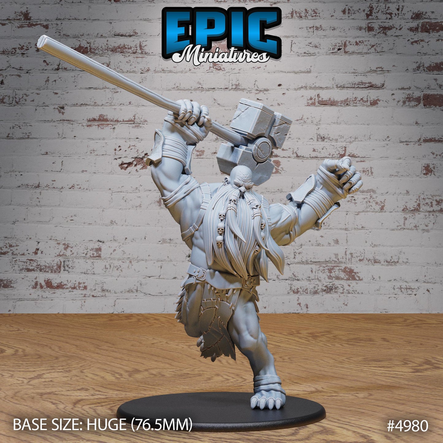 Hill Giant Smasher (3 Variants Available) - Epic Miniatures