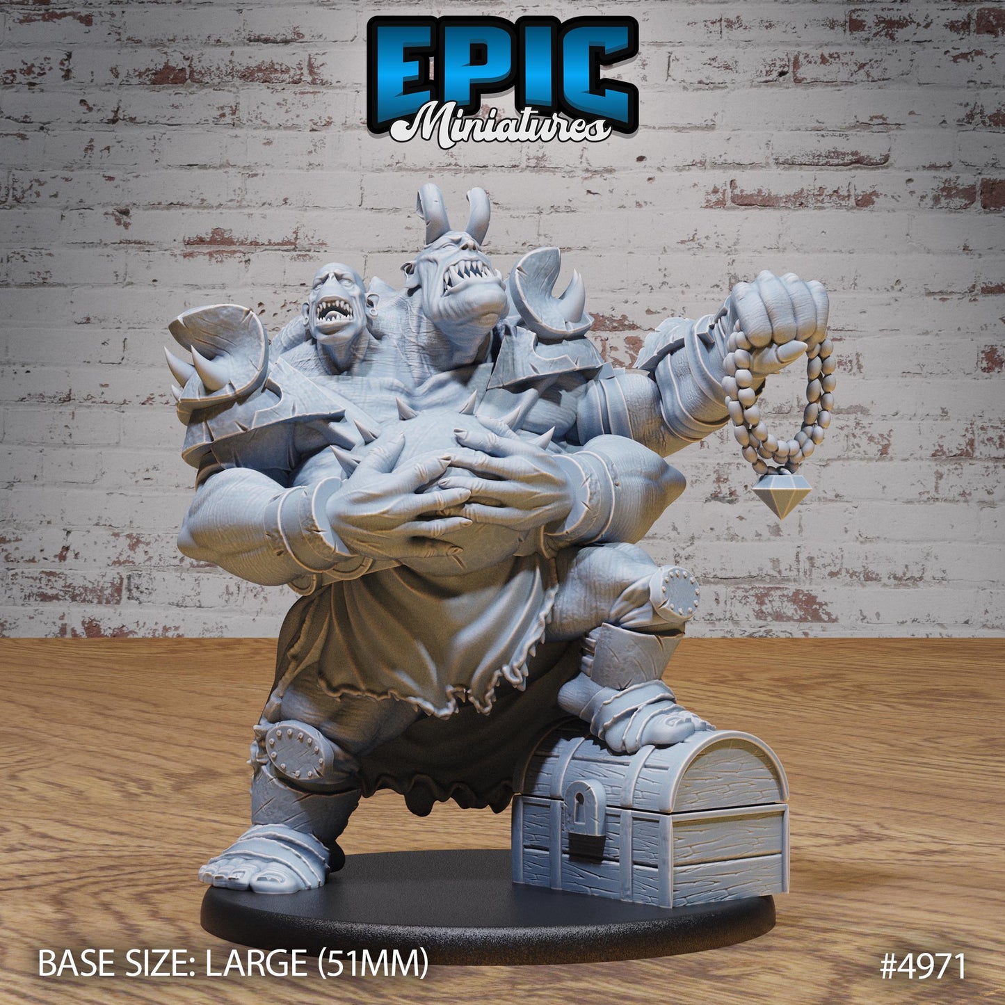 Ettin Mutant General (3 Variants Available) - Epic Miniatures