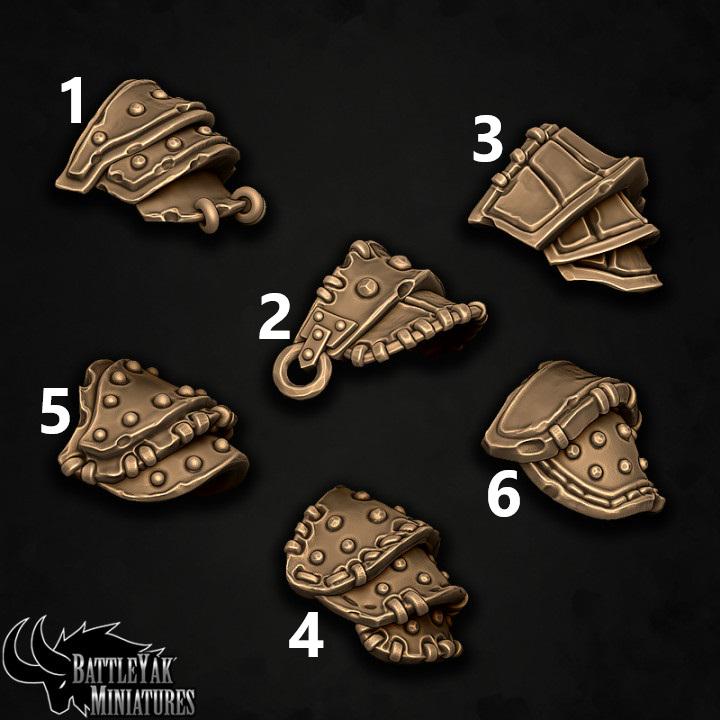 Grolkaur Pauldrons, Customisation Pack (6 Variants Available) - Battle Yak