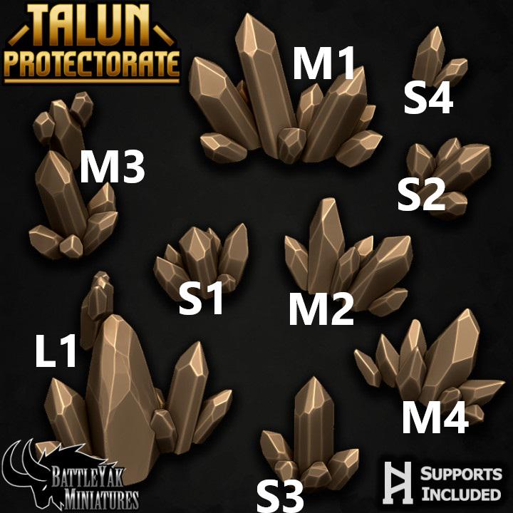 Lucent Crystal Terrain (9 Variants Available) - Battle Yak