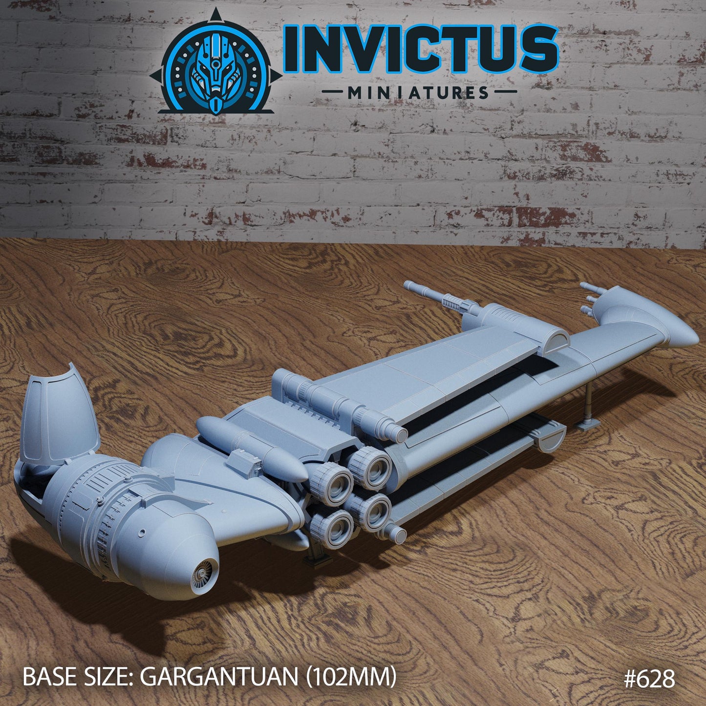 T Spaceship (2 Variants Available) - Invictus Miniatures